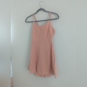Rhythm Peach Mini Dress with Spaghetti Straps